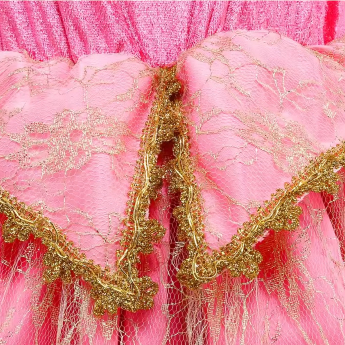 Girls Pink Princess Dress Costume | Kids Fairytale Princess Dress for Birthday, Book Week & Halloween