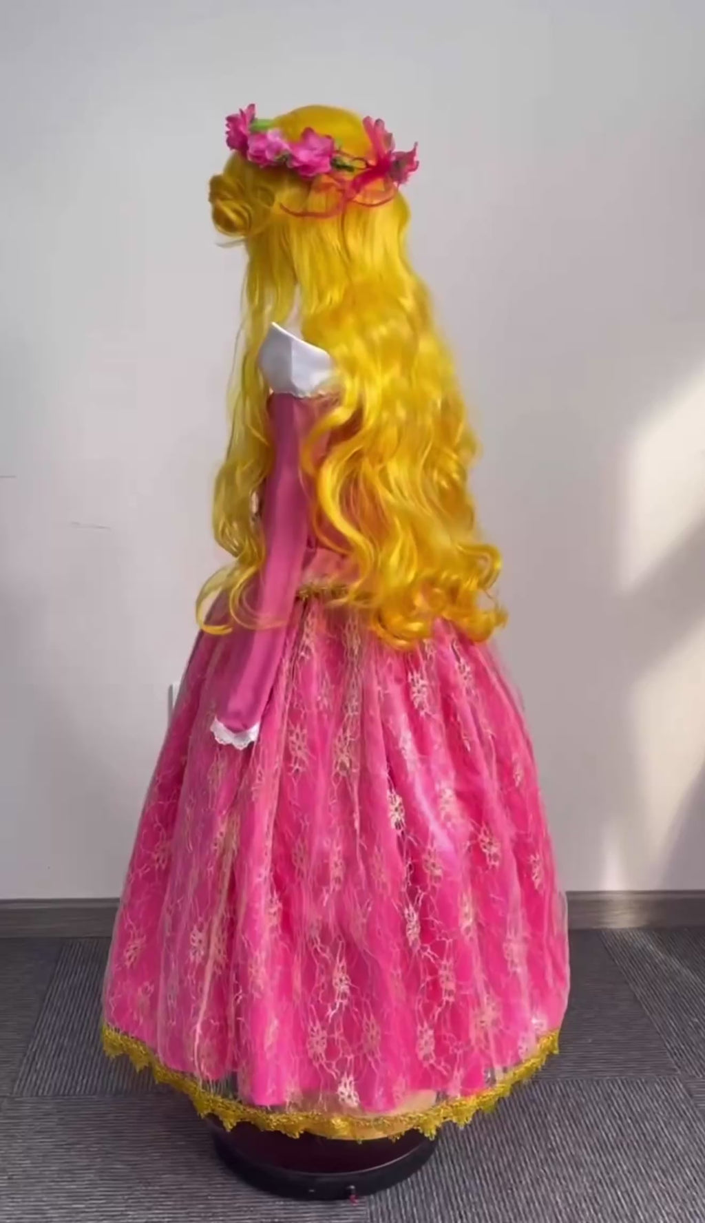 Girls Pink Princess Dress Costume | Kids Fairytale Princess Dress for Birthday, Book Week & Halloween