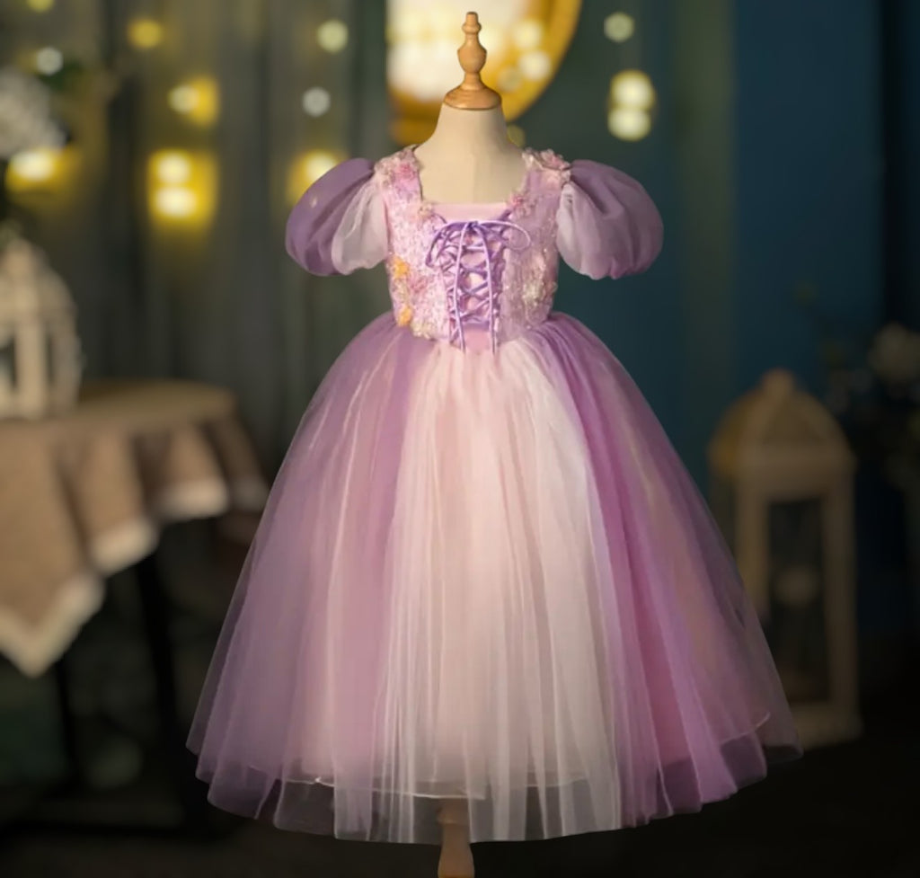 Enchanted Purple Princess Dress-Up Costume for Kids