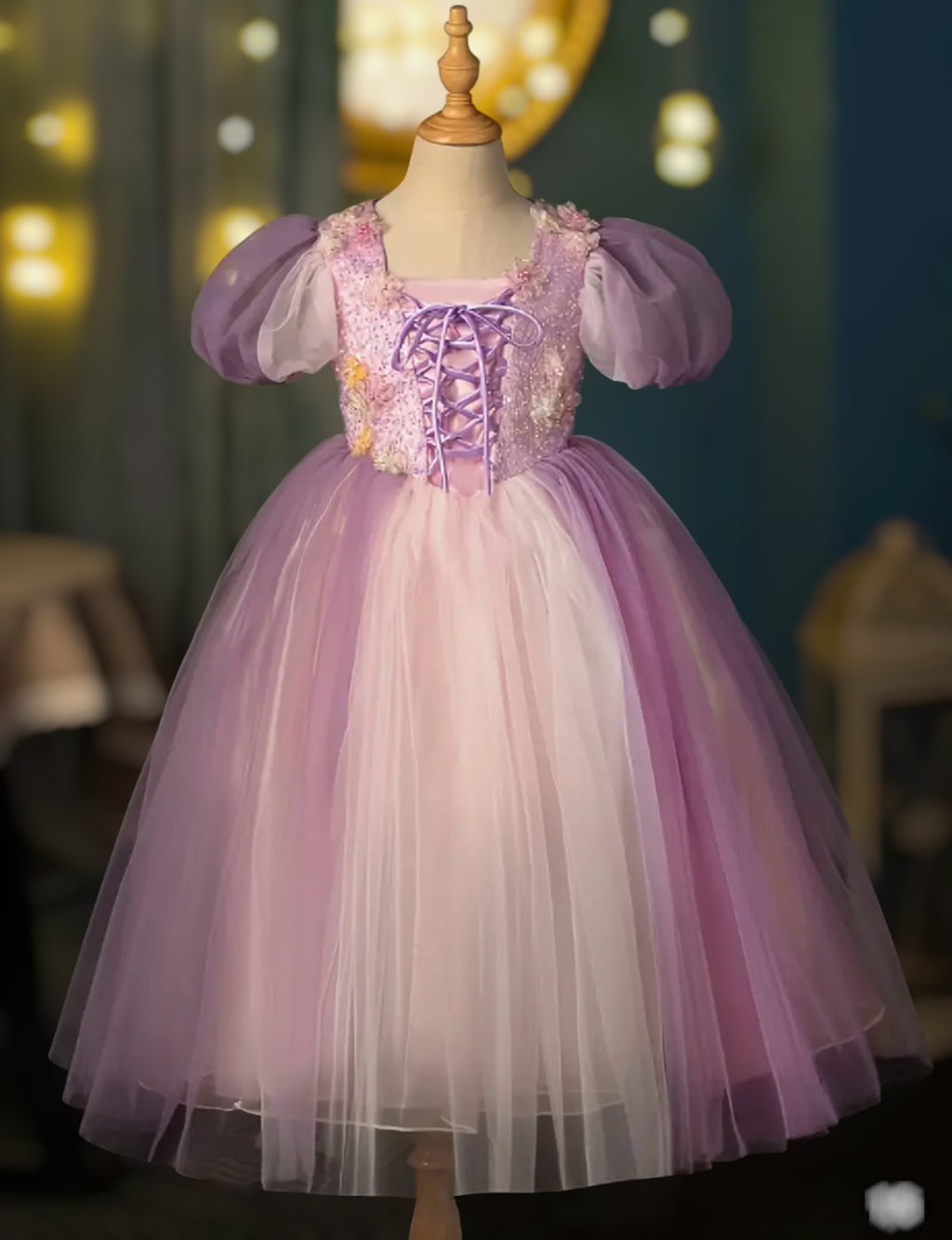Enchanted Purple Princess Dress-Up Costume for Kids